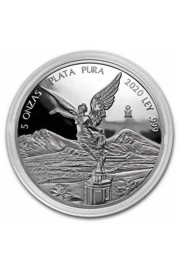 2023 Mexico Libertad - Proof Finish - 5 oz Silver Coin - In Mint Capsule