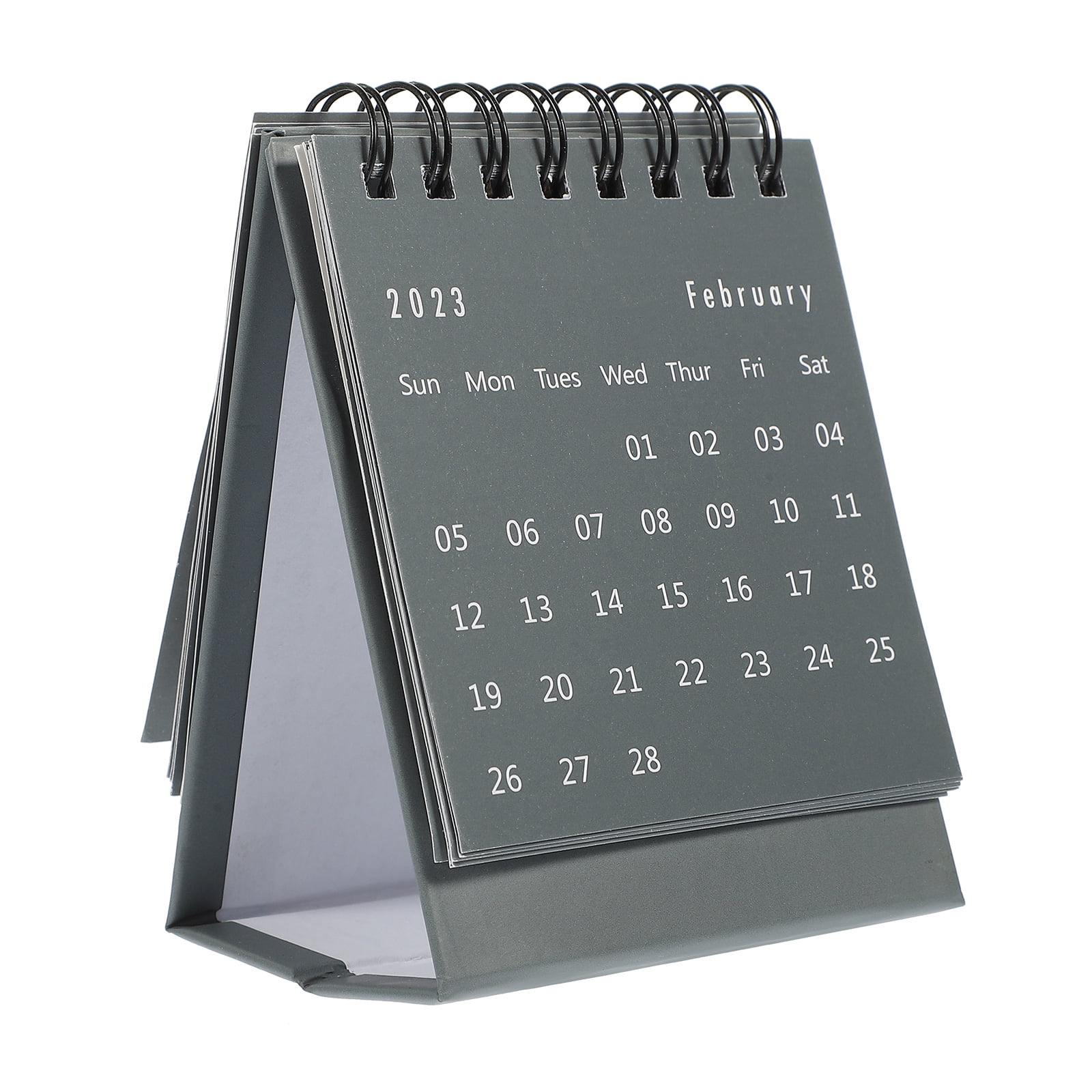 2023 Mini Desk Calendar Stand up Portable Tent Small Pocket Decor
