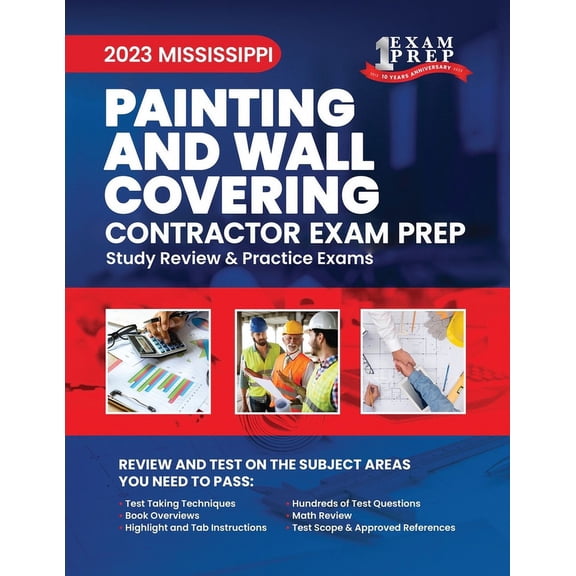 2023 Mississippi Painting and Wall Covering: 2023 Study Review & Practice Exams (Paperback)