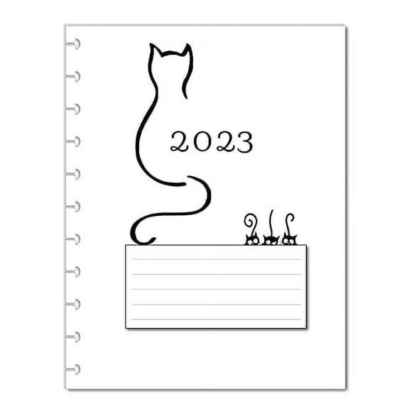 2023 Monthly Calendar Refills for 11 Disc Planners (Cat)