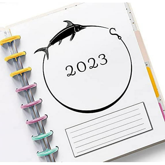 2023 Monthly Calendar Refills for 11 Disc Planners (Fish)