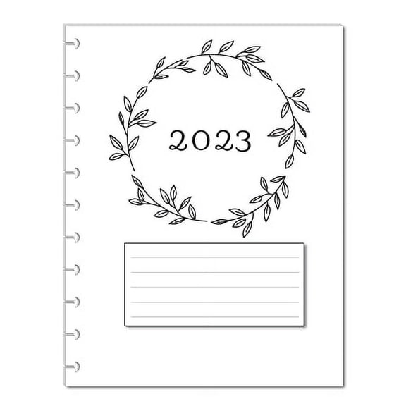 2023 Monthly Calendar Refills for 11 Disc Planners (Flora)