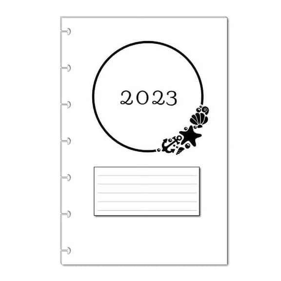 2023 Monthly Calendar Refills for 7 Disc Planners (Shell)