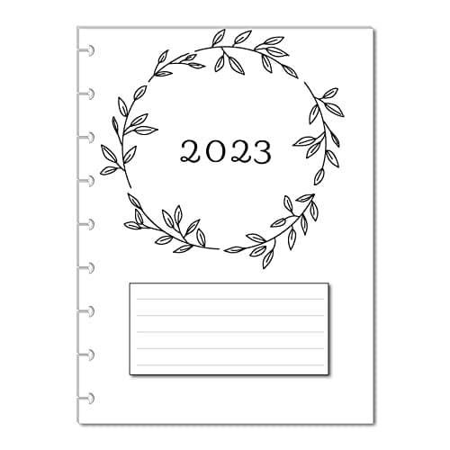 2023 Monthly Calendar Refills for 9 Disc Happy Planners (Flora)