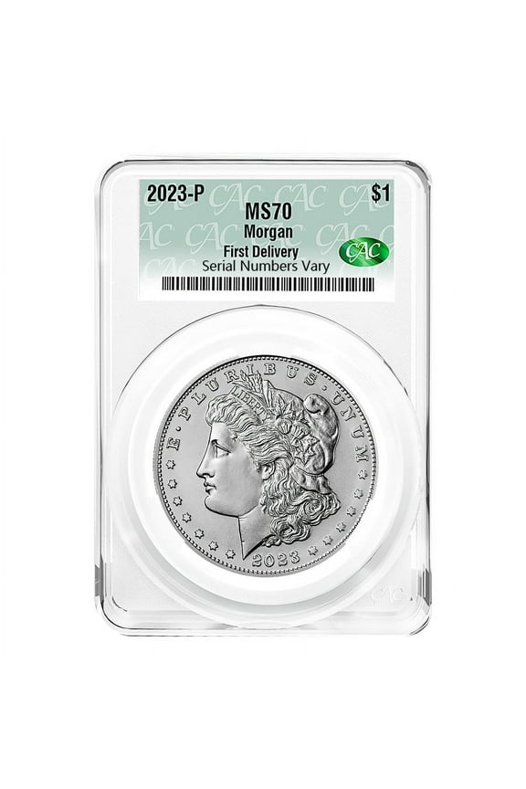2023 Morgan Silver Dollar CAC MS 70 First Delivery
