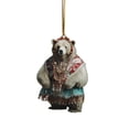2023 NEW Cute Polar Bear Christmas Scene Decoration Christmas Hanging