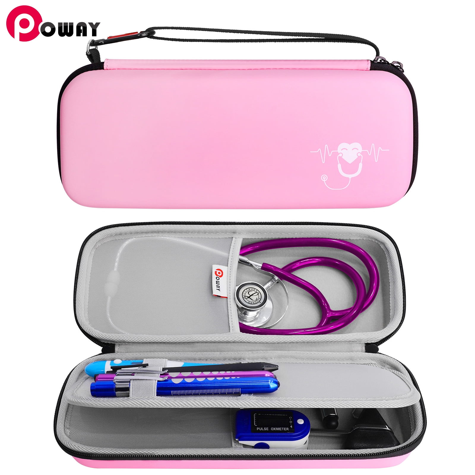 2023 NEW】Opoway Stethoscope Case For Nurses, Travel Case For Stethoscope  Littmann Classic Iii, Diagnosis Of Iv Cardiology, Acoustic Stethoscopes Of  Mdf, Space For Nurse Accessories Pink Case Only 