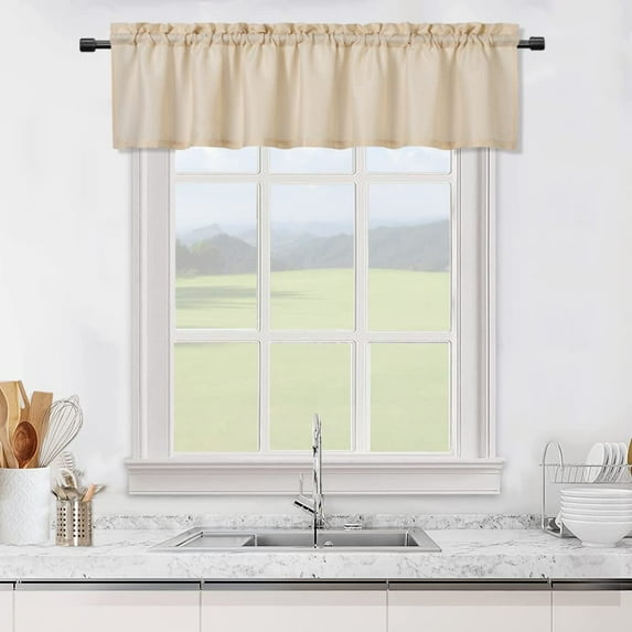 2023 NEW Weave Textured Short Curtain for Bathroom Waterproof Window Covering Kitchen Cafe Curtains
