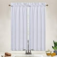 thumbnail image 1 of 2023 NEW Weave Textured Short Curtain for Bathroom Waterproof Window Covering Kitchen Cafe Curtains, 1 of 9