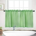 thumbnail image 1 of 2023 NEW Weave Textured Short Curtain for Bathroom Waterproof Window Covering Kitchen Cafe Curtains, 1 of 9