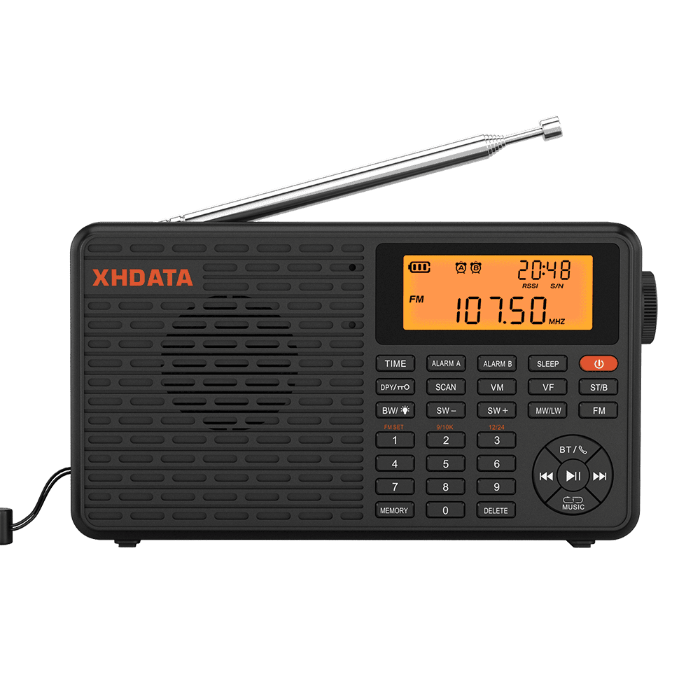 2023 NEW XHDATA D109 Portable Digital Radio FM STEREO/MW/SW/LW