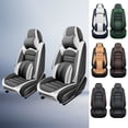 thumbnail image 1 of 2023 for NISSAN ROGUE Seat Cover, Gray and White Car Seat Covers, Leather Two-piece set With a Headrest and Lumbar Support Protect and Upgrade Seats, Airbag-Compatible, 1 of 8