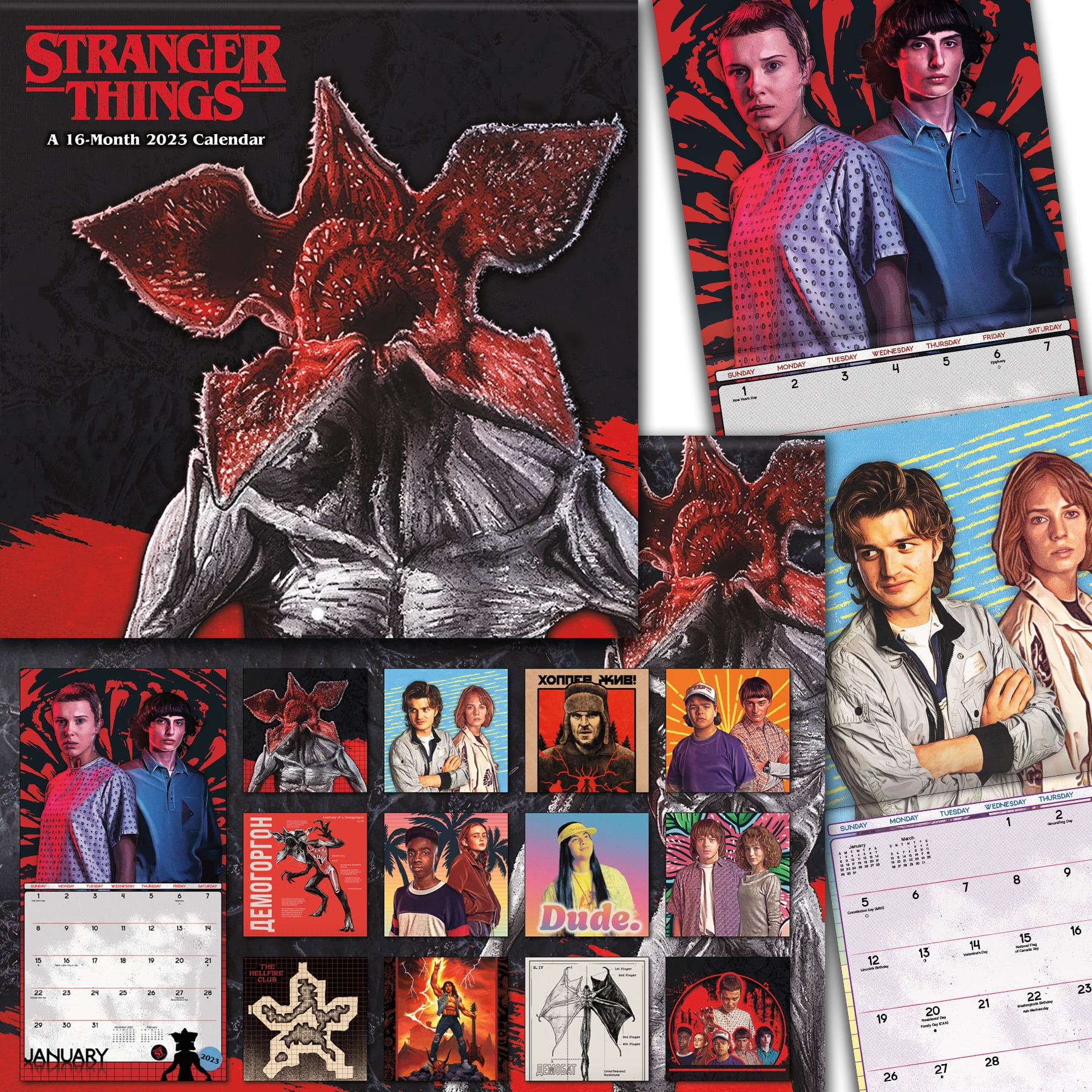 2023 Netflix Stranger Things Wall Calendar