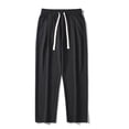thumbnail image 1 of 2023 New Autumn Men Sweatpants Drawstring Banding Waist Wide Leg Straight Draped Casual Pants Plus Size Male Loose Trousers 8XL, 1 of 6