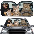 thumbnail image 1 of 2023 New Car Sunshades Front Window Animal Print Awning Durable Foil Funny Shade 57 X 27 Inch Hot, 1 of 3
