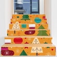 thumbnail image 1 of 2023 New Christmas Staircase Sticker Customizable PVC 3D Graffiti Design Christmas Decoration Staircase Wall Painting, 1 of 6