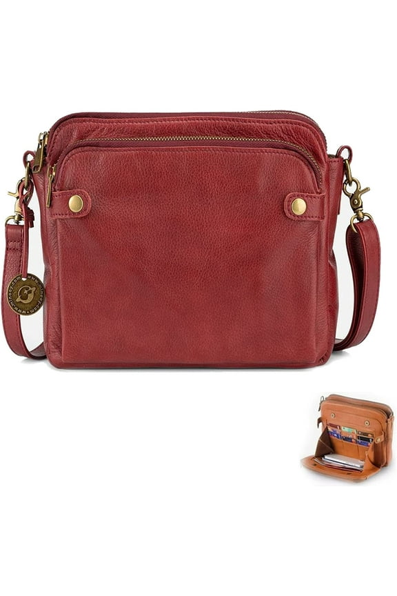 2025 New Crossbody Shoulder Bags And Clutches. Off-Crossbody Leather Shoulder Bags. Purse With Built In Wallet For Women.