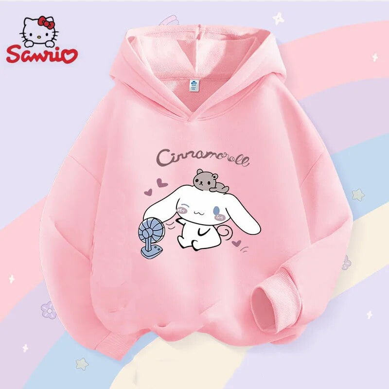 2023 New Cute Sanrio Children Hoodie Kawaii Cinnamoroll Fan Candy ...