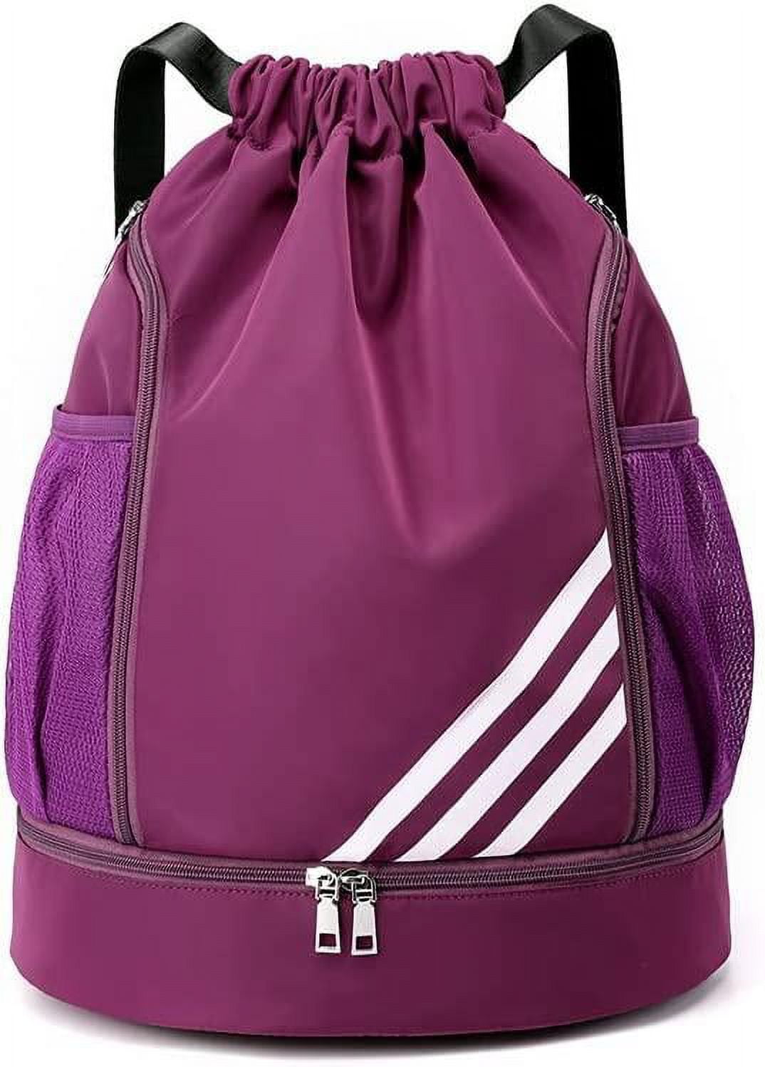 Gym bag with shoe compartment and water bottle clearance holder