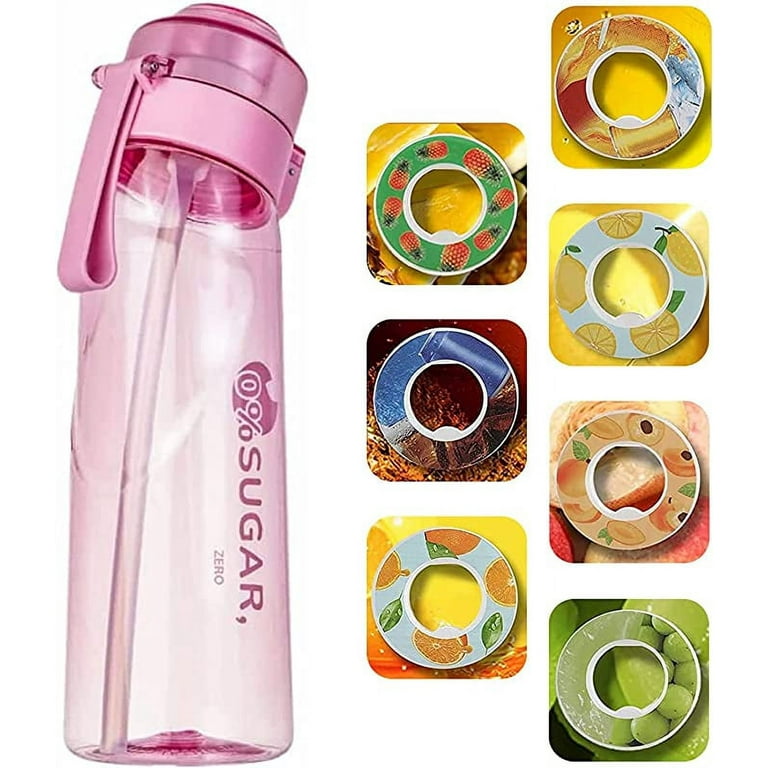 Sakura Train New Fruit-scented Sports Air Water Bottle Entry-level Set,  Bpa-free, 650ml Fruit-infused Water Bottle With 1 Flavor Capsule Sugar-free  Juice Cup, Ideal For Gym And Outdoor Gift