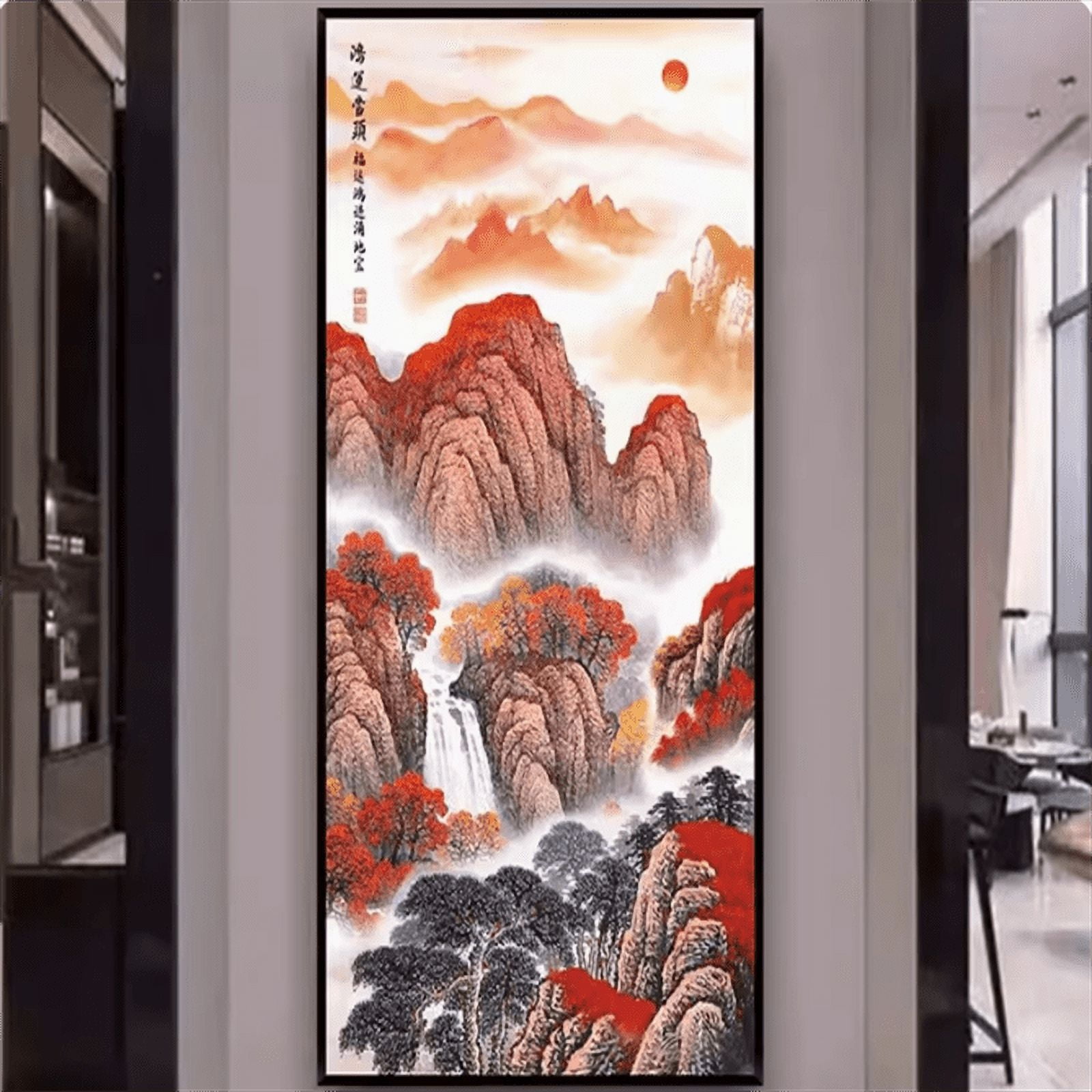 2023 New Gate Decoration Painting Self adhesive Corridor Background ...