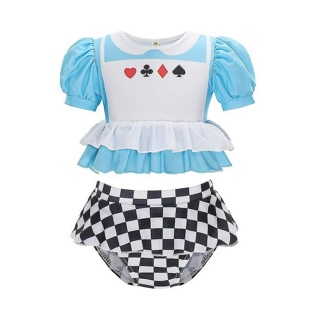 2023 New Girls Rapunzel Princess Bikini Swimsuit Kids Swimwear