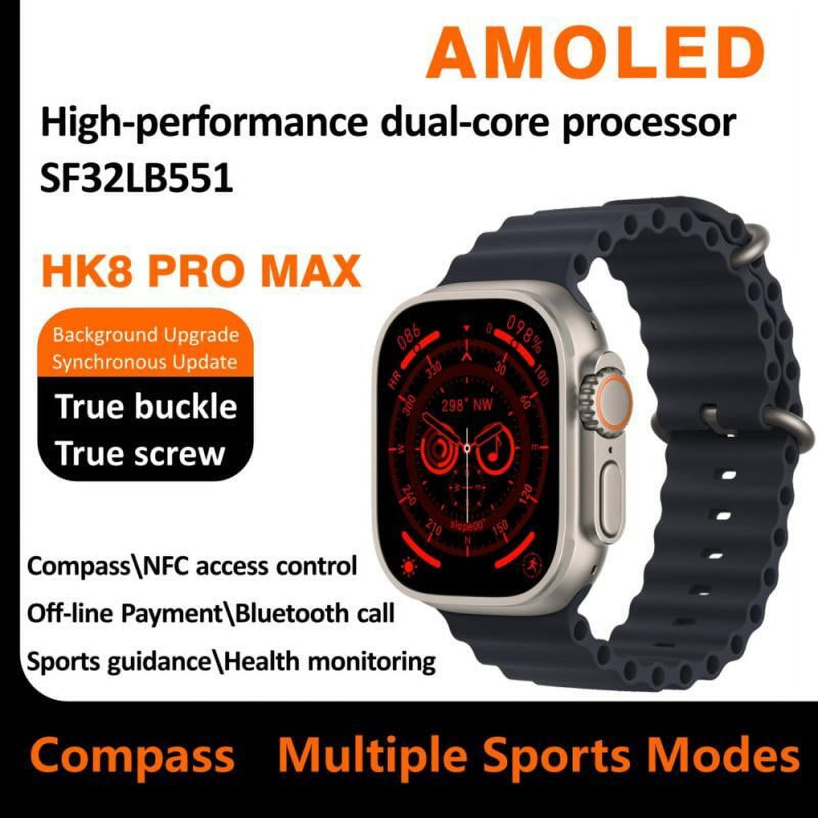 2023 New HK8ProMax Smart Watch Bluetooth Call NFC Payment Smart Watch  Huaqiang North