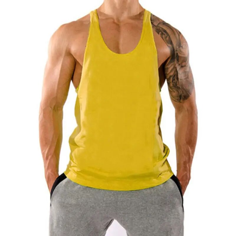 2023 New Mens Cotton Tank Tops Captain Shirt Gym Fitness Vest