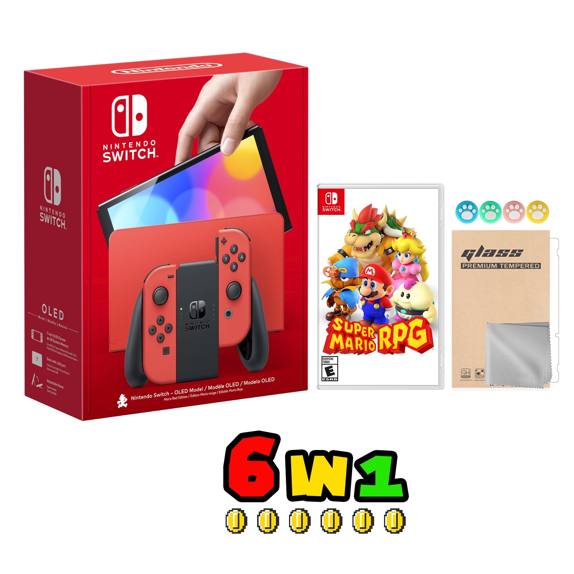 Nintendo Switch OLED Model Mario Red Edition - 64GB - From Japan