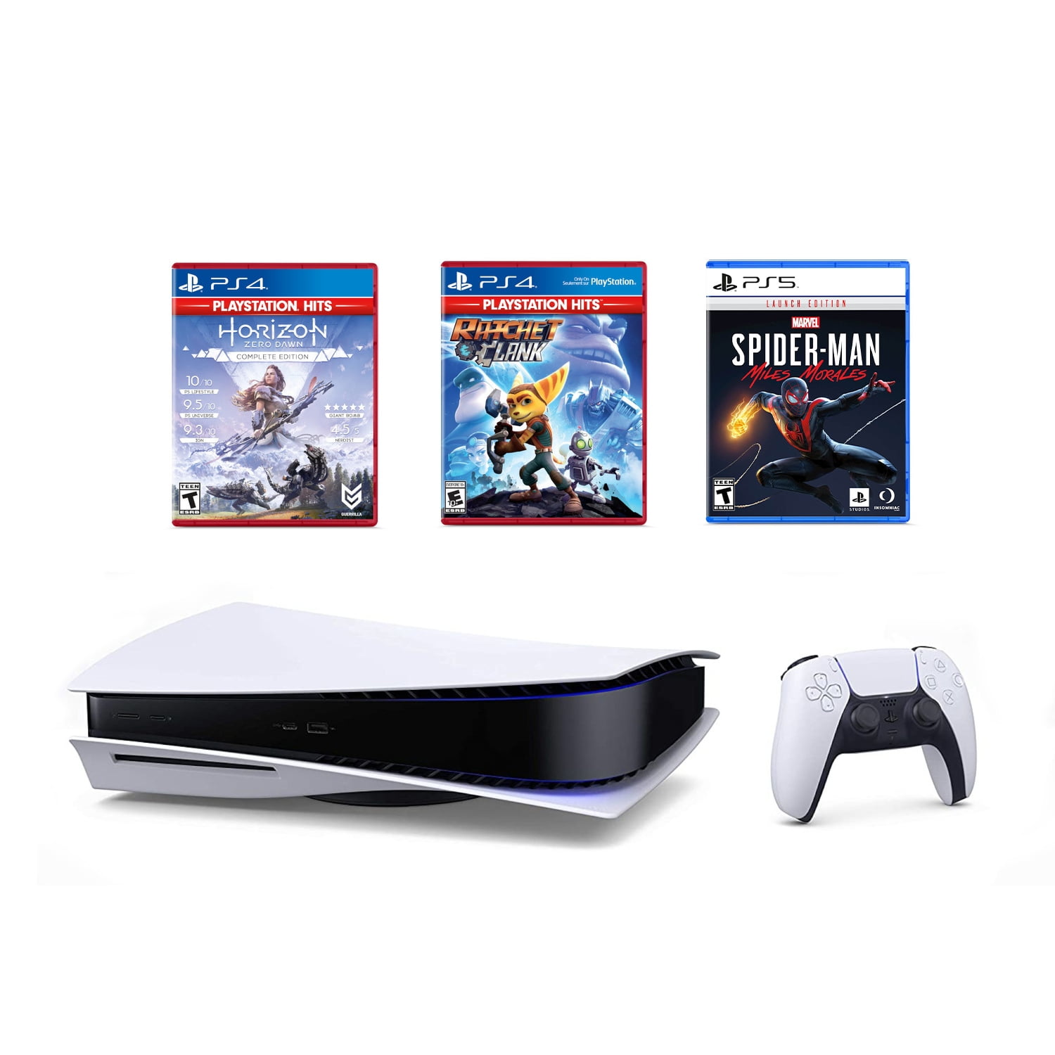 2022 Membership Newest Sony Playstation_PS 5 Disc Version Gaming Console  with 1 month Playstation Now Game Pass and MTC HDMI Cable 