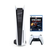 2023 New PlayStation 5 Disc Version PS5 Console with Wireless Controller & Marvels Spider-Man Miles Morales Game