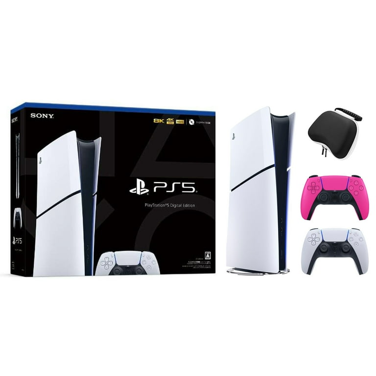 PlayStation 5 Disc Edition Call of Duty Modern Warfare II Bundle with Two  Controllers White and Nova Pink DualSense and Mytrix Hard Shell Protective  Controller Case 