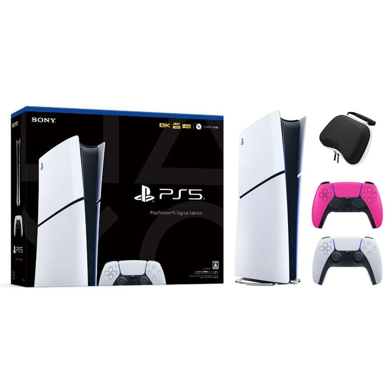 PlayStation 5 Disc Edition Call of Duty Modern Warfare II Bundle with Two  Controllers White and Nova Pink DualSense and Mytrix Hard Shell Protective  Controller Case 