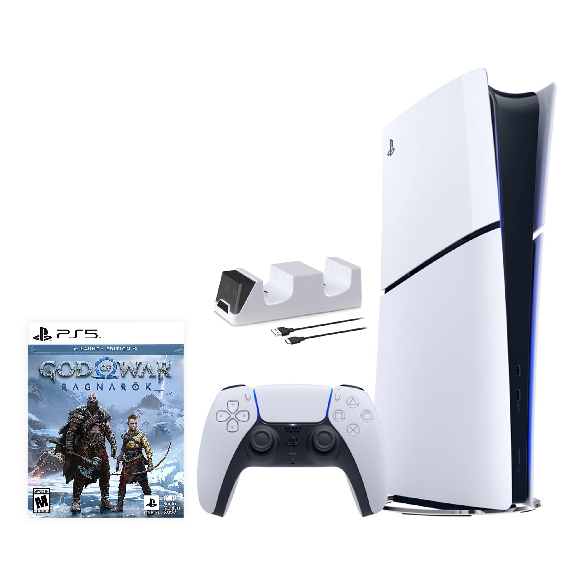 Best Buy: Sony PlayStation 5 Digital Edition God of War Ragnarök Console  Bundle White 1000032639