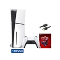thumbnail image 1 of 2023 New PlayStation 5 Slim Disc Edition Marvel Spider-Man 2 Bundle and Mytrix 8K HDMI Ultra High Speed Cable - White, Slim PS5 1TB PCIe SSD Gaming Console, 1 of 9