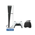 thumbnail image 1 of 2023 New PlayStation 5 Slim Upgraded 2TB Digital Edition Console, Controller and Mytrix Controller Case - White, Slim PS5 2TB PCIe SSD Gaming Console, 1 of 7