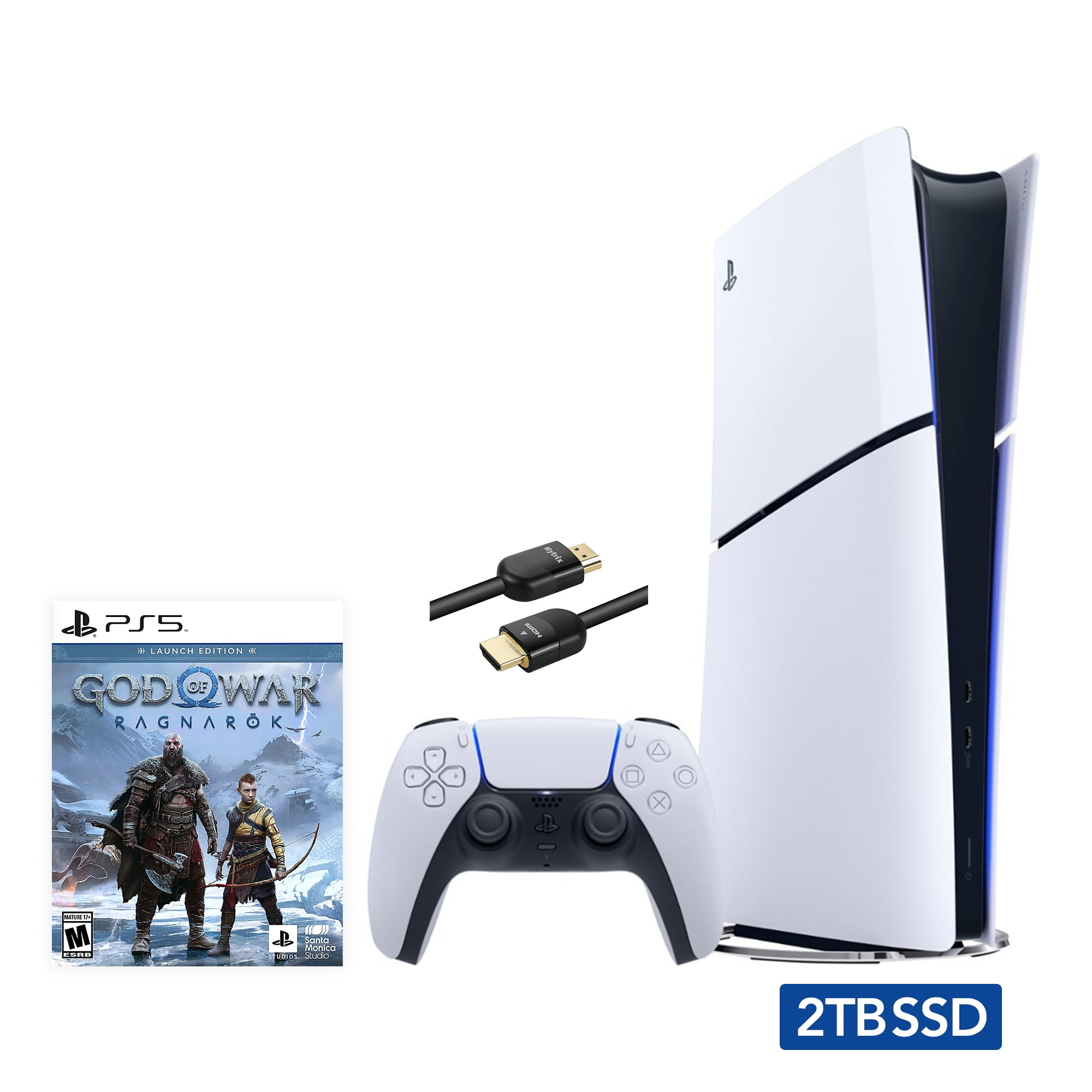 Sony PlayStation 5 Digital Edition With God of War Ragnarok included White