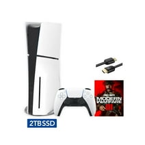 2023 New PlayStation 5 Slim Upgraded 2TB Disc Edition Call of Duty Modern Warfare III Bundle and Mytrix 8K HDMI Ultra High Speed Cable - White, Slim PS5 2TB PCIe SSD Gaming Console