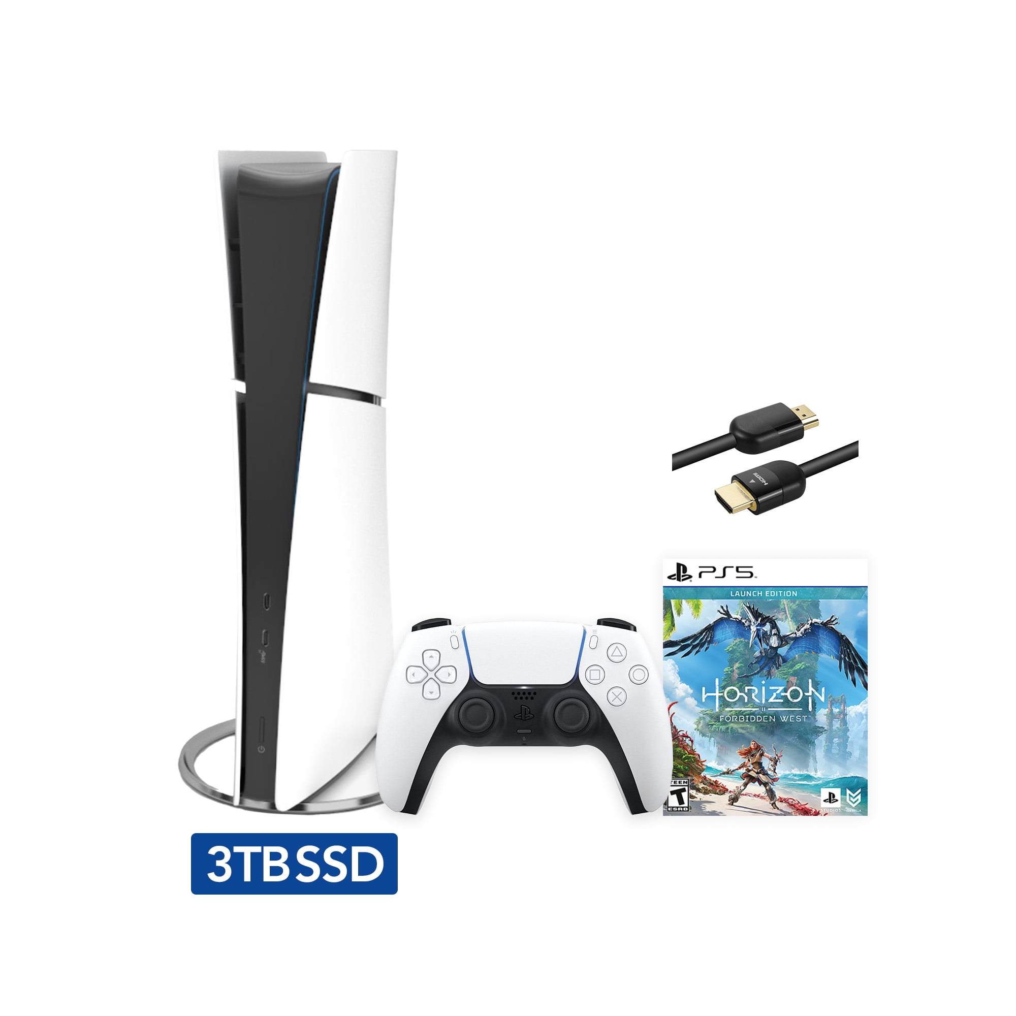 2023 New PlayStation 5 Slim Upgraded 3TB Digital Edition Horizon