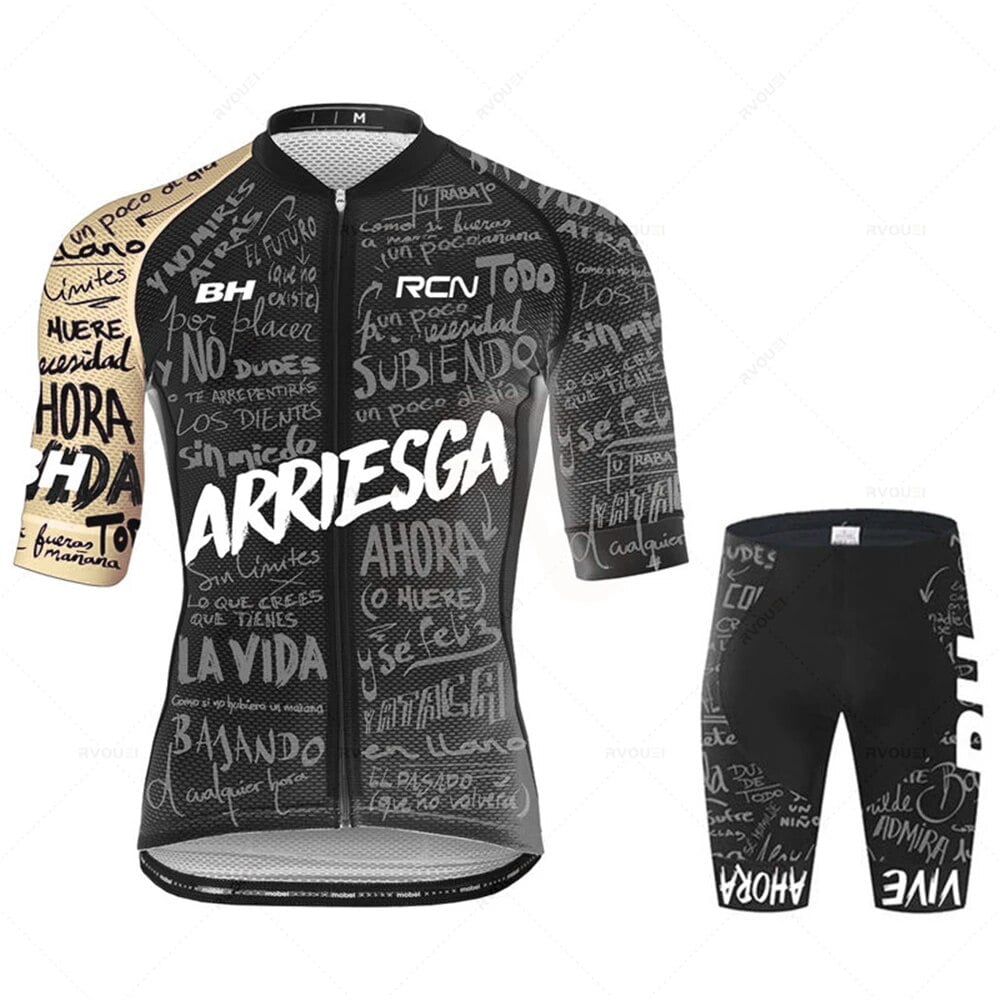 2023 Team Cycling Jersey Set With Bib Shorts - Summer MTB Bike Clothing, 9D Gel Pad, Quick Dry, Rear Pockets
