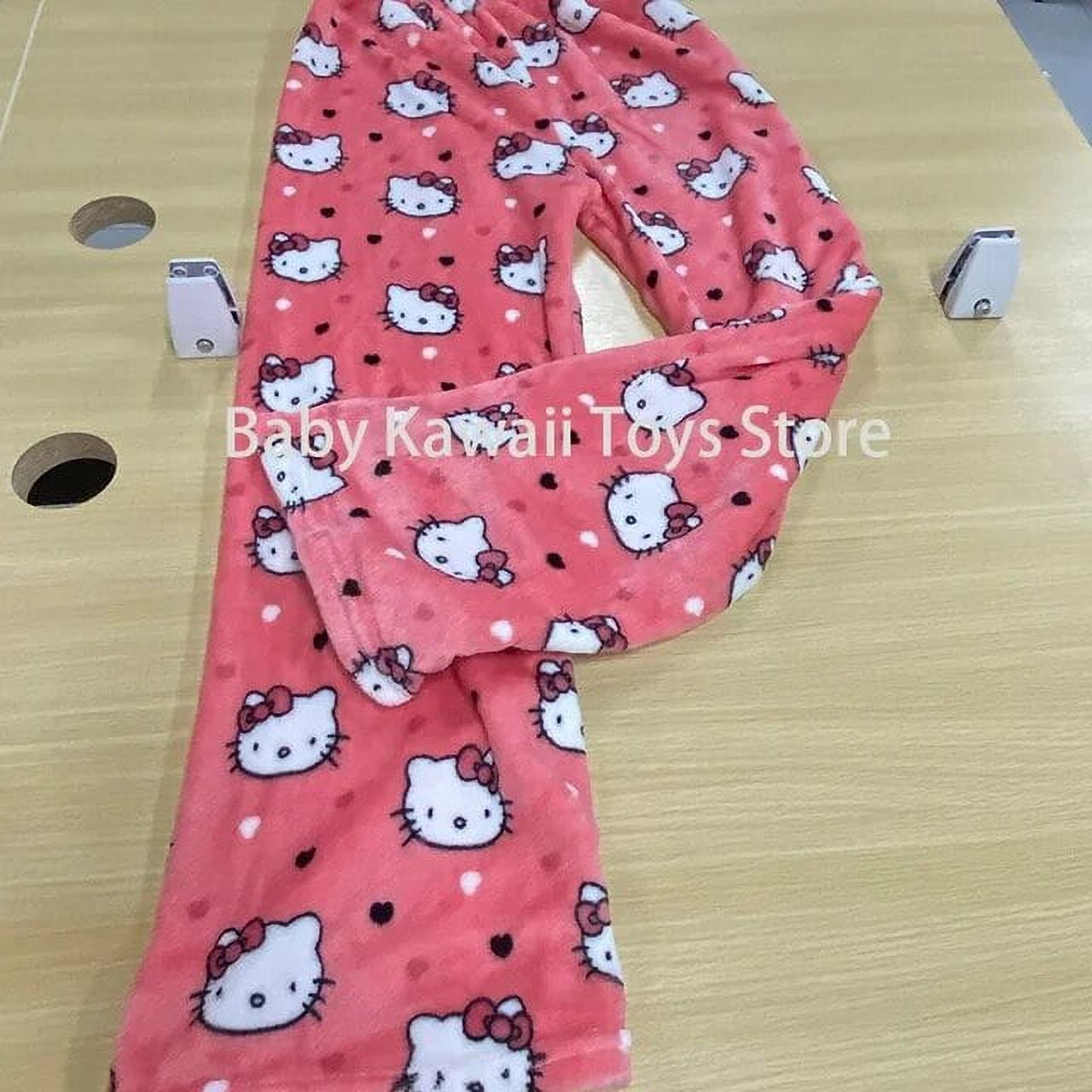 2023 New Sanrio Hello Kitty Pajamas Halloween Flannel Fashion ...