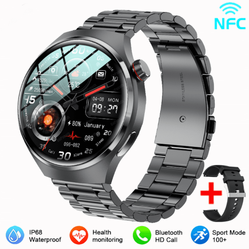 2023 New Smart Watches Men GT4 Pro 360*360 HD Screen Heart Rate