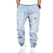 GENEROUS TRADING CO., LTD 2023 New Streetwear Hip Hop Cargo Pants Men‘s Jeans Elastic Harun Joggers In Autumn and Spring Men ClothIng