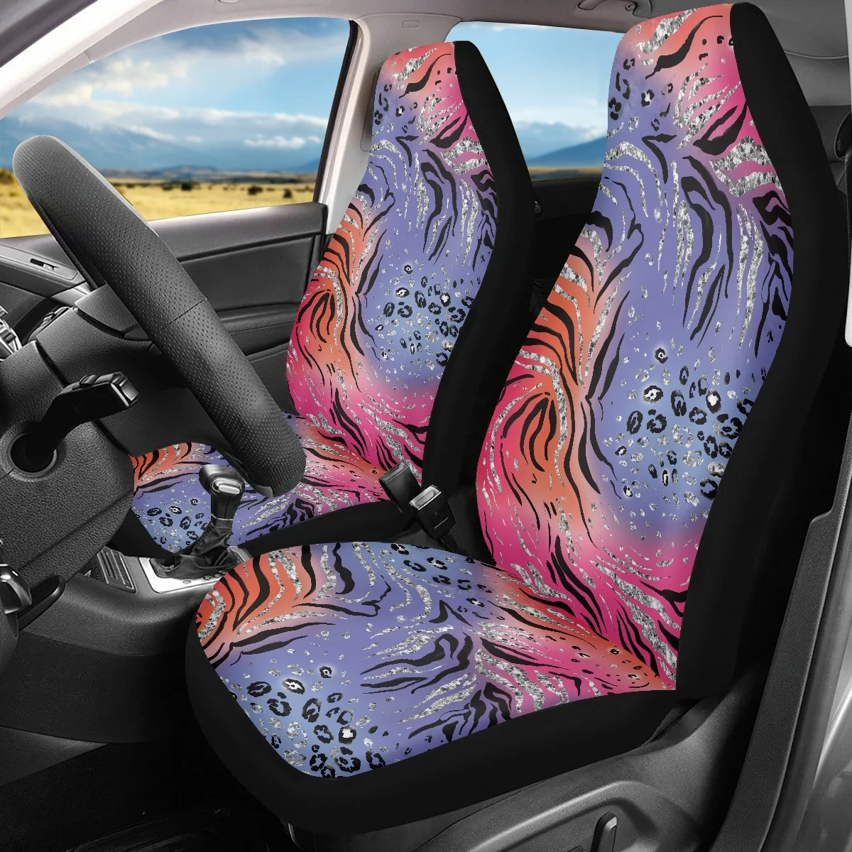 2023 New Style Cow Pattern Easy Clean Car Protector Washable Universal