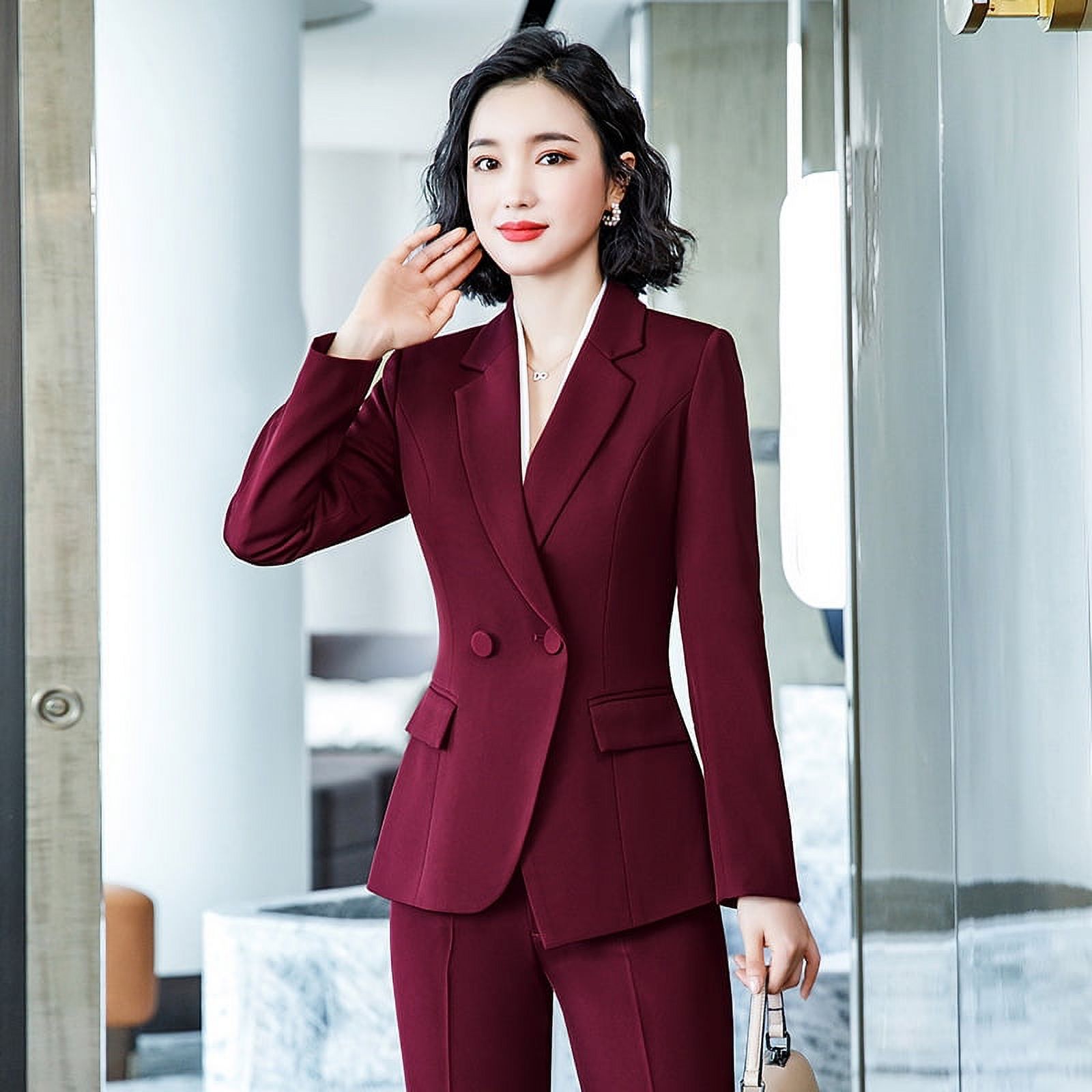 2023 New Style Elegant Longsleeved Business Wear Work Clothes Women‘s Spring Autumn and Winter