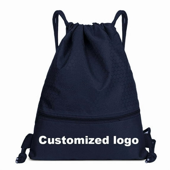 2023 New Style Hot Man Women Color Polyester String Drawstring Back Pack Cinch Sack Gym Tote Bag School Sport Bag