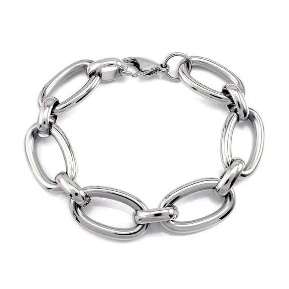 2023 New Trendy Cuban Chain pulseras women/Men Bracelet Classic Stainless Steel Width Chain Bracelet For Jewelry Gift customized