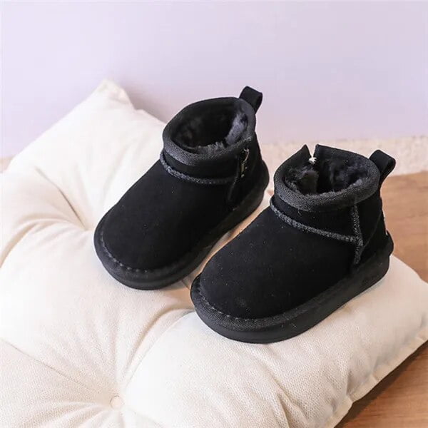 2023 New Winter Baby Snow Boots leather Warm Plush Little Boys Shoes ...