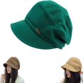 2023 New Women Newsboy Cabbie Beret Cap,Winter Warm Plus Velvet Visor