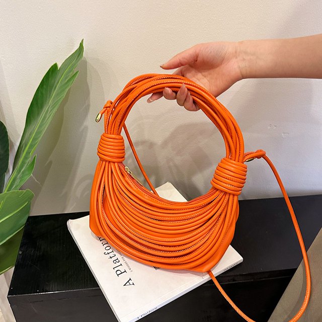 2023 New Women‘s Bag Korean Fashion Textile Knotted Bag Multicolor